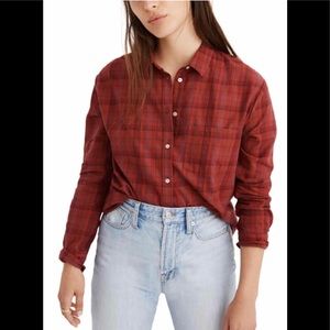 Madewell Plaid Oversize Ex-boyfriend shirt